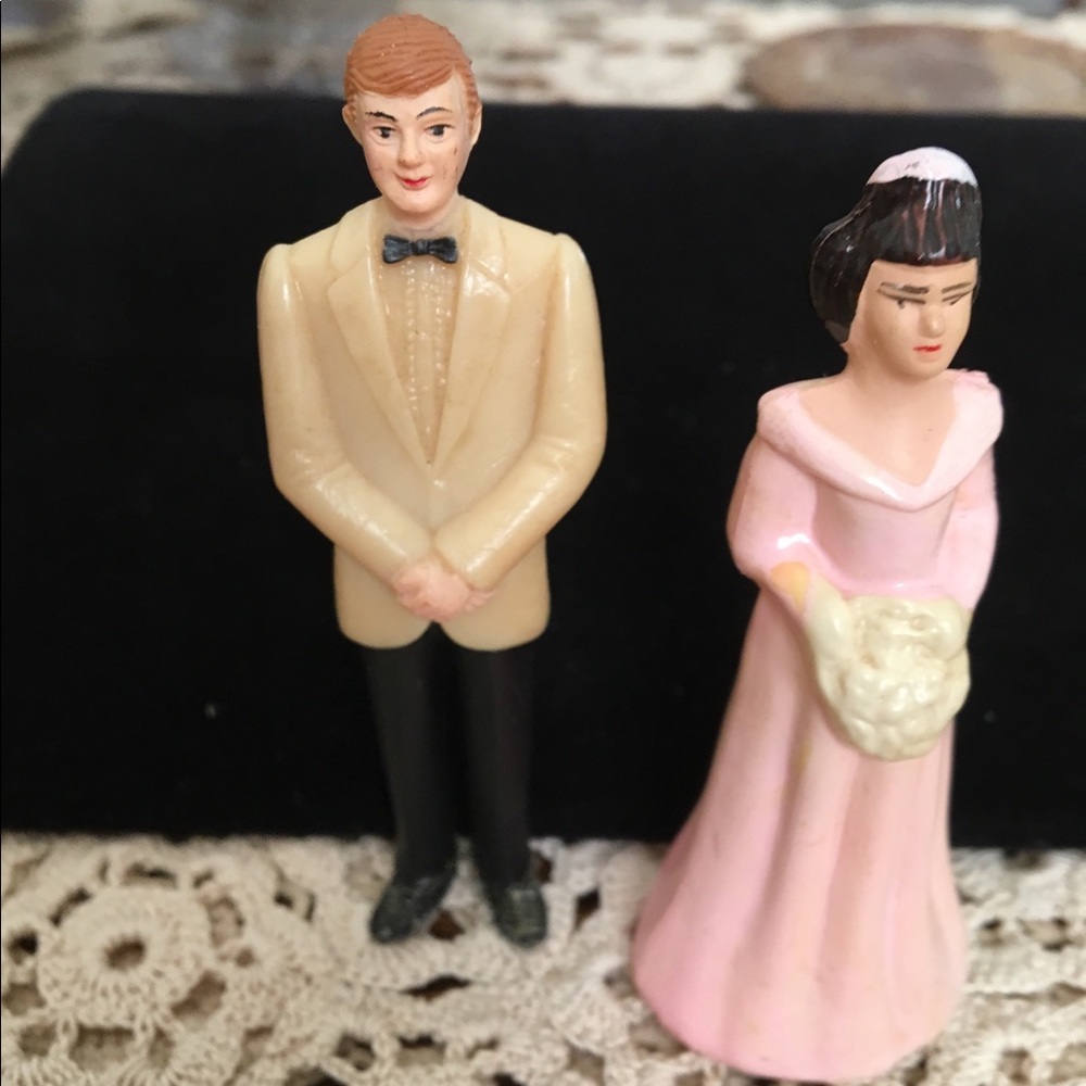 Bridesmaid and Groomsman Cake Toppers